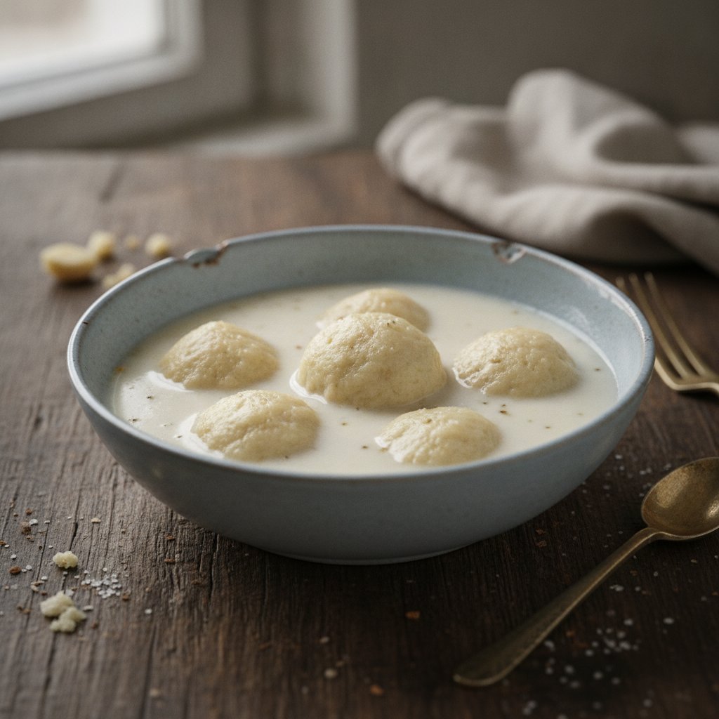 Milchsuppe mit Klößen