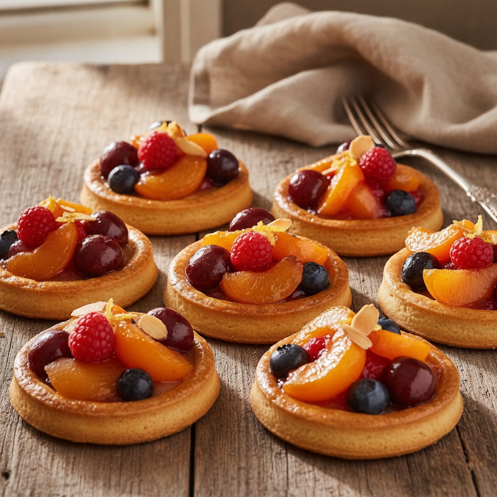 Obsttörtchen mit Mürbeteig oder Torteletts